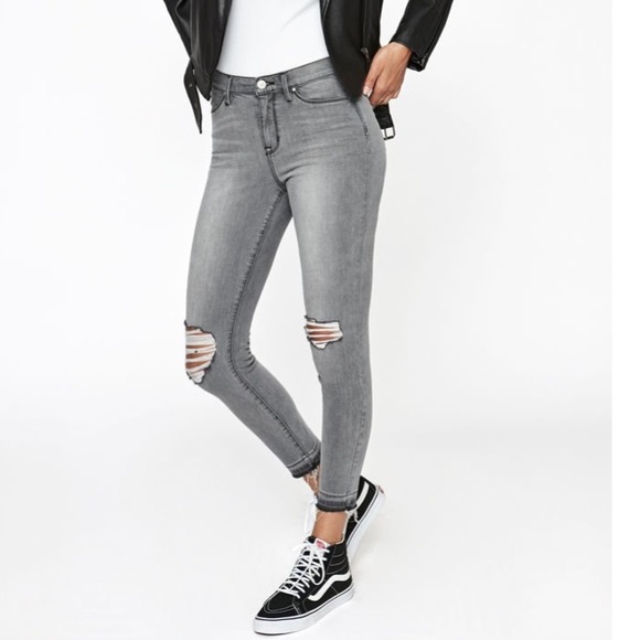 high rise ankle jeggings